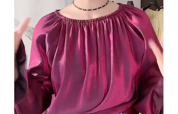 127-一字领两穿落肩上衣.一片插肩袖变化