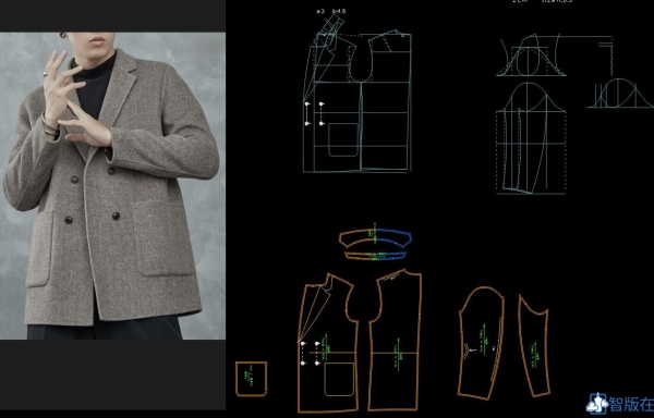 036-双面尼男西夹克外套