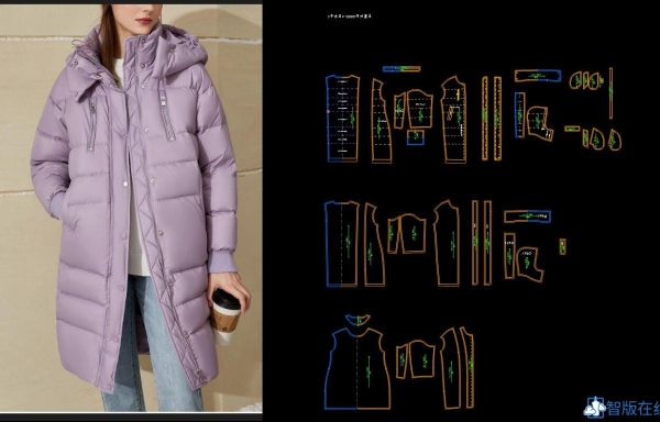 102 落肩羽绒服--包含羽绒服常见材料介绍！