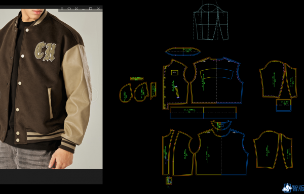 45-男装宽松棒球服