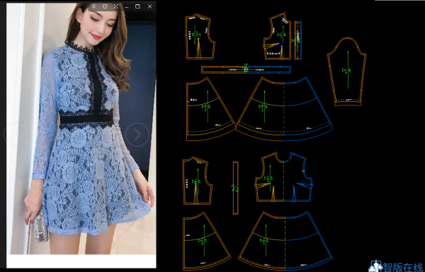 上衣34-蕾丝连衣裙-