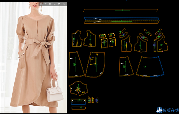 上衣35-复古连衣裙-