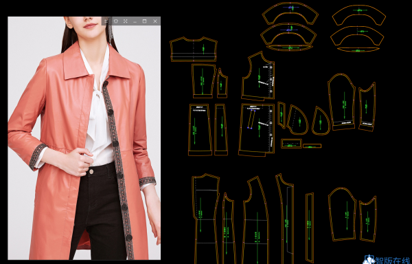 上衣款式18--中长款无省大衣外套--3课时