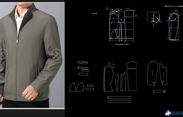 018 男士商务夹克+夹克配袖法
