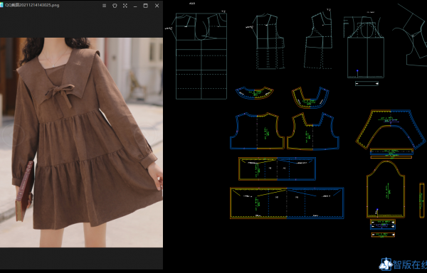 130-秋冬娃娃领连衣裙