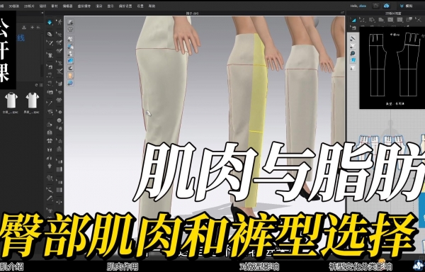 8.臀部肌肉和腿部线条，裤子版型选择与分类